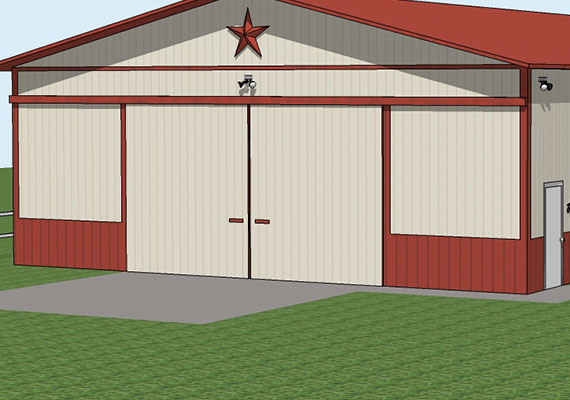 A custom shop, to scale, created completely in SketchUp.